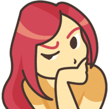 Sweet pink girl sticker #7114270