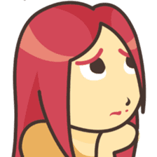 Sweet pink girl sticker #7114271