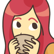 Sweet pink girl sticker #7114285