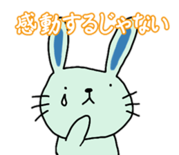Blue rabbit Johnny sticker #7114423