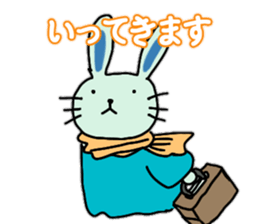 Blue rabbit Johnny sticker #7114443