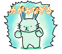 Blue rabbit Johnny sticker #7114446