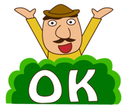 Handsome Man climbing! sticker #7115624