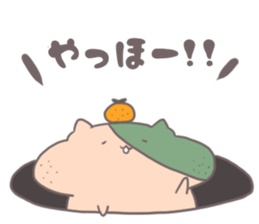 Strawberries and oranges. sticker #7115834