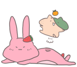 Strawberries and oranges. sticker #7115860