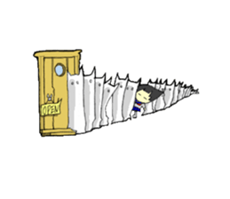 The Guardian and schoolgirl sticker #7116323