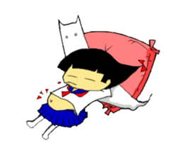 The Guardian and schoolgirl sticker #7116329