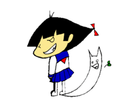 The Guardian and schoolgirl sticker #7116340