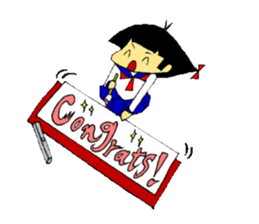 The Guardian and schoolgirl sticker #7116341