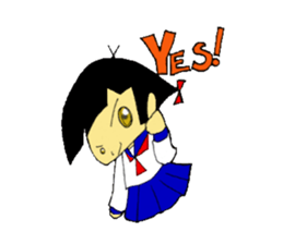 The Guardian and schoolgirl sticker #7116345