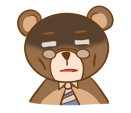 Mad bear & funny kids sticker #7116953