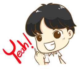 Mad bear & funny kids sticker #7116969