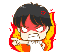 Mad bear & funny kids sticker #7116972