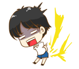 Mad bear & funny kids sticker #7116976