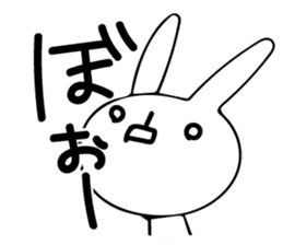 Sparkle eyes "rabbit-san" sticker #7117324