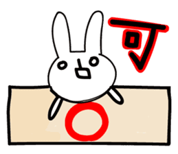 Sparkle eyes "rabbit-san" sticker #7117342