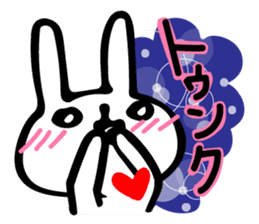 Sparkle eyes "rabbit-san" sticker #7117345
