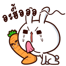 Moose the rabbit & Babe Carrot 2 sticker #7117757