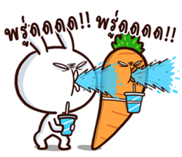 Moose the rabbit & Babe Carrot 2 sticker #7117767