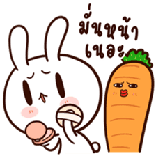 Moose the rabbit & Babe Carrot 2 sticker #7117783
