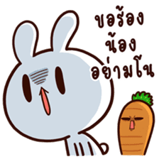 Moose the rabbit & Babe Carrot 2 sticker #7117790