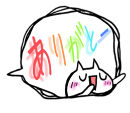 Used face and character cat sticker #7118075