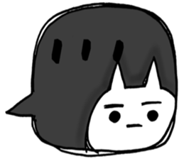 Used face and character cat sticker #7118082