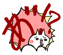 Used face and character cat sticker #7118086