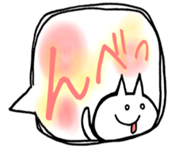 Used face and character cat sticker #7118101