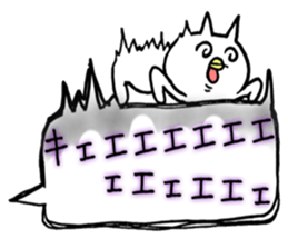 Used face and character cat sticker #7118107