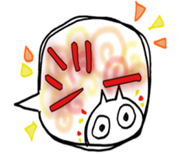 Used face and character cat sticker #7118109