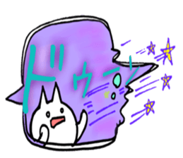 Used face and character cat sticker #7118110