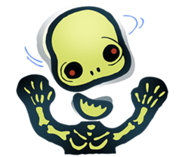 Baby skeleton / phee dek sticker #7118233