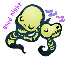 Baby skeleton / phee dek sticker #7118234