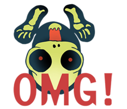 Baby skeleton / phee dek sticker #7118237