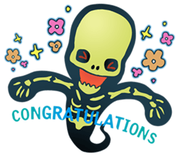 Baby skeleton / phee dek sticker #7118238