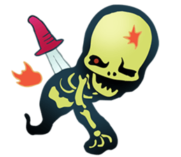 Baby skeleton / phee dek sticker #7118239