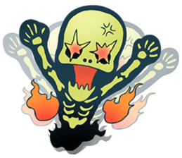 Baby skeleton / phee dek sticker #7118240