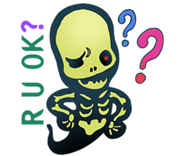 Baby skeleton / phee dek sticker #7118242