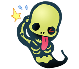 Baby skeleton / phee dek sticker #7118244