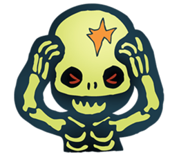 Baby skeleton / phee dek sticker #7118246