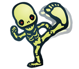 Baby skeleton / phee dek sticker #7118247