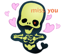 Baby skeleton / phee dek sticker #7118248