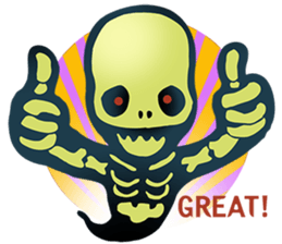 Baby skeleton / phee dek sticker #7118250