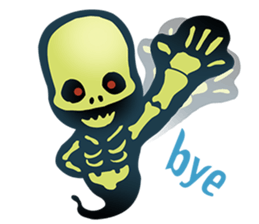 Baby skeleton / phee dek sticker #7118252