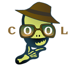 Baby skeleton / phee dek sticker #7118253