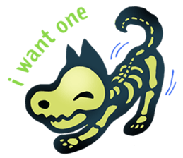 Baby skeleton / phee dek sticker #7118254