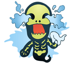 Baby skeleton / phee dek sticker #7118256