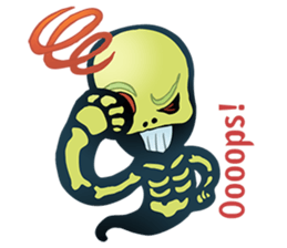 Baby skeleton / phee dek sticker #7118257