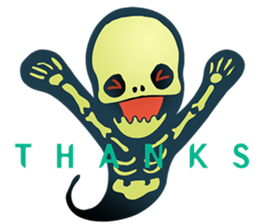 Baby skeleton / phee dek sticker #7118259